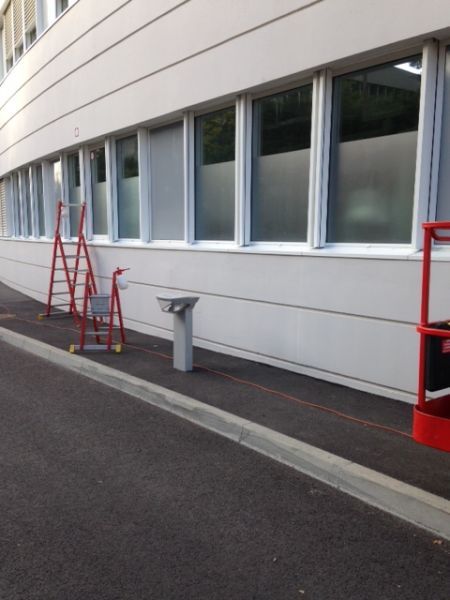 Film dépoli sablé d'intimité dans un hôpital à Marseille